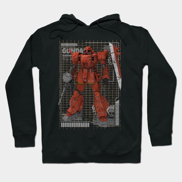 MS-06S Char's Zaku II Hoodie by gblackid